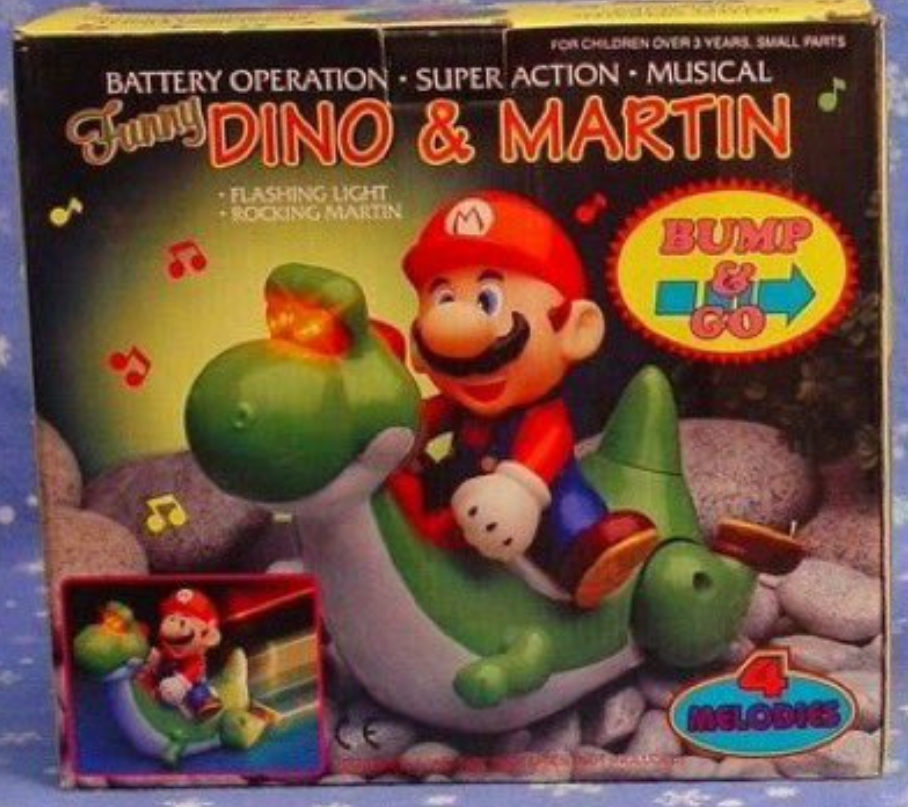 mario bootleg toys - For Children Over 3 Years Small Parts Battery Operation Super Action Musical Jdino & Martin Flashing Light Rocking Martin M Bump Melodies